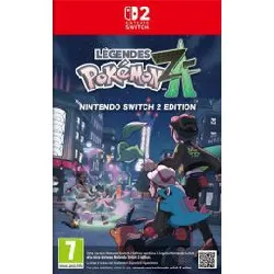 jeu nintendo switch 2 légendes pokémon - z-a