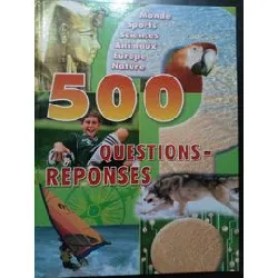 livre 500 questions réponses