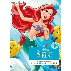 livre coloriages mystères disney - spécial film : la petite sirène