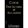 livre des larmes et des saints