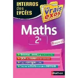livre interros des lycées maths 2de