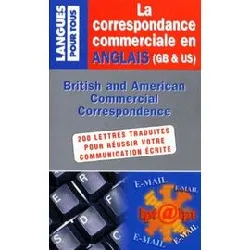 livre la correspondance commerciale en anglais