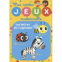 livre mes cartes jeux maternelle les lettres de l'alphabet