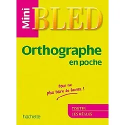 livre mini bled orthographe
