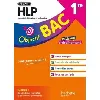 livre objectif bac 1re spécialité hlp bac 2026