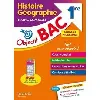 livre objectif bac histoire - géographie 1re tronc commun - avec un dépliant aide - mémoire