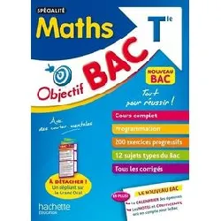 livre objectif bac tle spécialité maths bac 2026