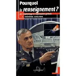 livre pourquoi le renseignement ?