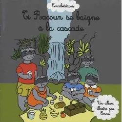 livre ti racoun se baigne à la cascade