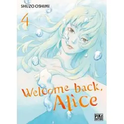 livre welcome back alice - tome 4