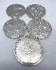 lot de 5 pièces commémoratives allemandes en argent-10 deutsche mark  argent autre millième 15,6g par pièce environ