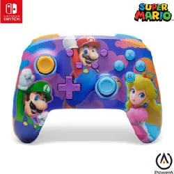 manette sans fil - power a - nintendo switch - super mario splash heroes