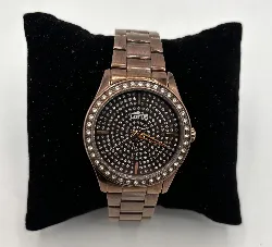 montre femme lotus trendy l18137/1 couleur chocolat en acier inoxydable