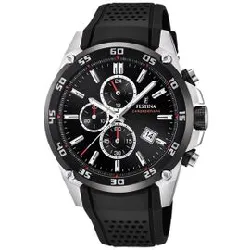 montre festina en résine noire