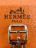 montre hermès cap cod bracelet double tour en cuir marron, mouvement quartz, boîtier et finition métallique en acier argenté