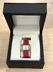 montre michel herbelin collection vème avenue bracelet cuir rouge