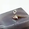 pandora charm en argent pendentif émail rose coeur  argent 925 millième (22 ct) 3,22g
