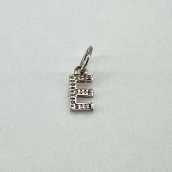 pandora charm lettre "e" avec strass argent 925 millième (22 ct) 0,65 g