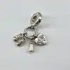 pandora charm pendant biberon et chaussures bébé argent 925 millième (22 ct) 3,72g