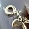pandora charm pendant biberon et chaussures bébé argent 925 millième (22 ct) 3,72g