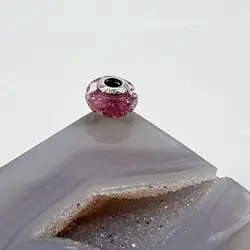 pandora charm verre de murano rose argent 925 millième (22 ct) 2,43 g