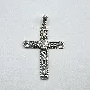 pendentif croix en argent avec motifs argent 925 millième (22 ct) 7,61g