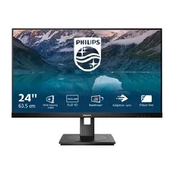 philips 242s9jml - s line - écran led - 24" (23.8" visualisable) - 1920 x 1080 full hd (1080p) @ 75 hz - va - 300 cd/m² - 3000:1 -