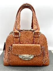 sac lancel adjani en cuir camel