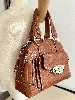 sac lancel adjani en cuir camel