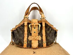 sac louis vuitton theda en cuir et toile monogram
