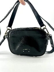 sac vanessa bruno en cuir noir bandoulière