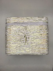 trousse vanity yves saint laurent blanc et or