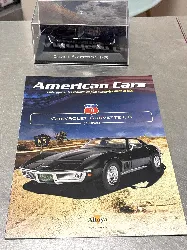 voiture miniature 1:43 chevrolet corvette c3 1968 - noir - voitures américaines