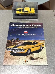 voiture miniature 1:43 dodge challenger r/t 440 1070 - jaune et noir - voitures américaines