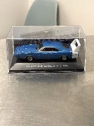 voiture miniature 1:43 dodge charger daytona 1969 - bleu et blanche - voitures américaines