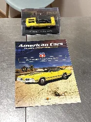 voiture miniature 1:43 oldsmobile cutlass w-31 1970 - jaune et noir - voitures américaines