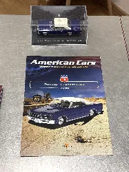 voiture miniature 1:43 pontiac tompest le mans gto convertible 1965 - bleu et blanche - voitures américaines