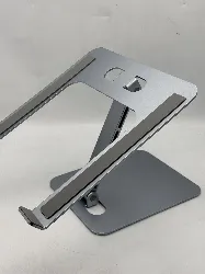 babacom support ordinateur portable, support pc portable réglable en antidérapant aluminium ventilé, ergonomique pliable compatibl