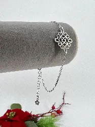 bacelet orné de charme arabesque l16-20 cm argent 925 millième (22 ct) 1,34g