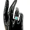 bague en argent ornée d'une turquoise  argent 925 millième (22 ct) 2,26g