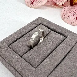 bague en argent ouverte avec dessins argent 925 millième (22 ct) 2,3g