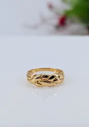 bague mailles tressées en or or 750 millième (18 ct) 2,51g