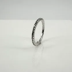 bague tour américain entourée d'oxydes argent 925 millième (22 ct) 1,3g
