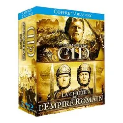 blu-ray anthony mann : le cid + la chute de l'empire romain - pack - blu - ray
