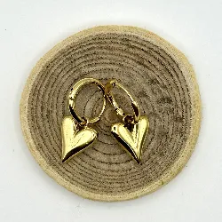 boac boucles d'oreilles pendantes coeurs en acier