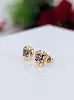 boucles d'oreilles améthyste or 750 millième (18 ct) 0,93g