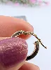 boucles d'oreilles créoles en or avec motifs or 375 millième (9 ct) 1,48g