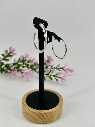 boucles d'oreilles en argent créoles argent 925 millième (22 ct) 4,05g