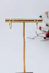 boucles d'oreilles petites créoles lisses or 750 millième (18 ct) 0,35g