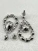 boucles d'oreilles swarovski forme de larme en cristal blanc